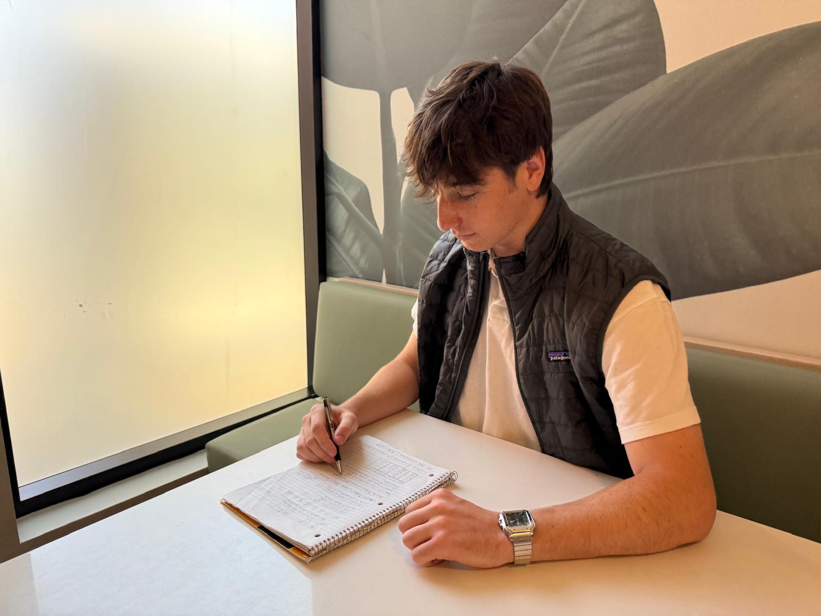 Jack, Locked In Profits, at his desk