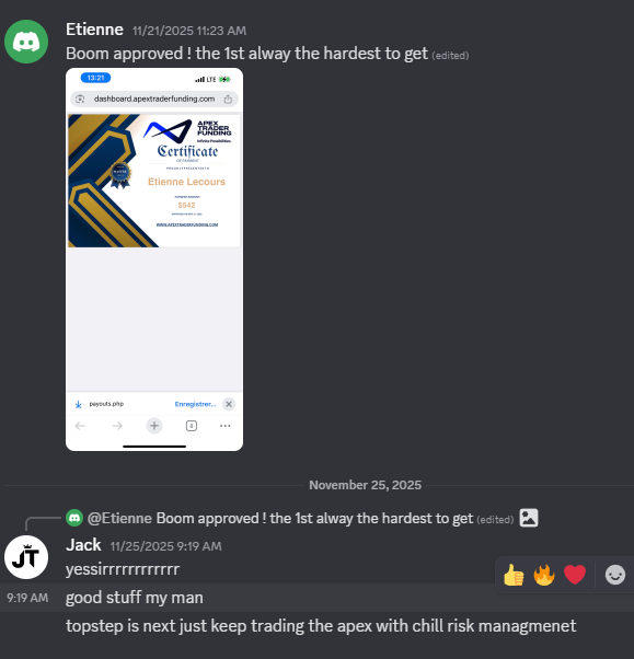 Student Etienne: payout approved